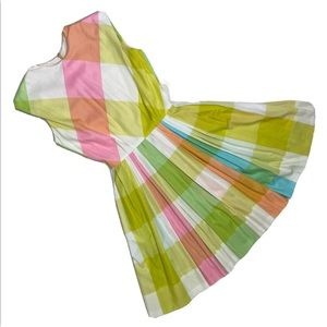 I.MAGNIN Vintage (60’s) pastel fit and flare plaid dress